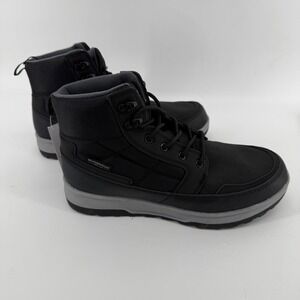 Weatherproof Mens Black Hiking Boots Lace Up Ankle Boots Size 10